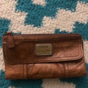 Fossil soft leather wallet- brown